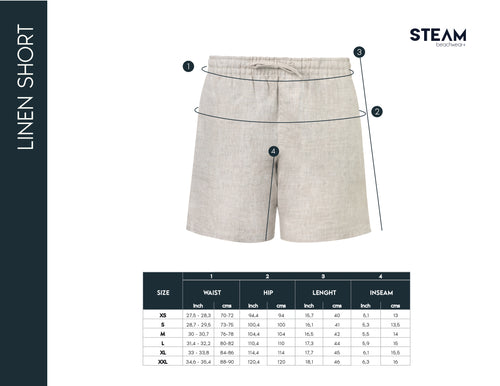 Linen short cargo